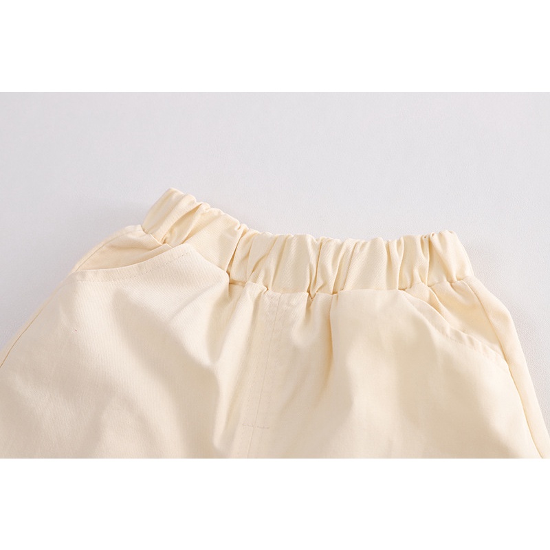 Dễ Thương Bộ Áo Thun Ngắn Tay Kẻ Sọc + Quần short Thời Trang Mùa Hè Cho Bé