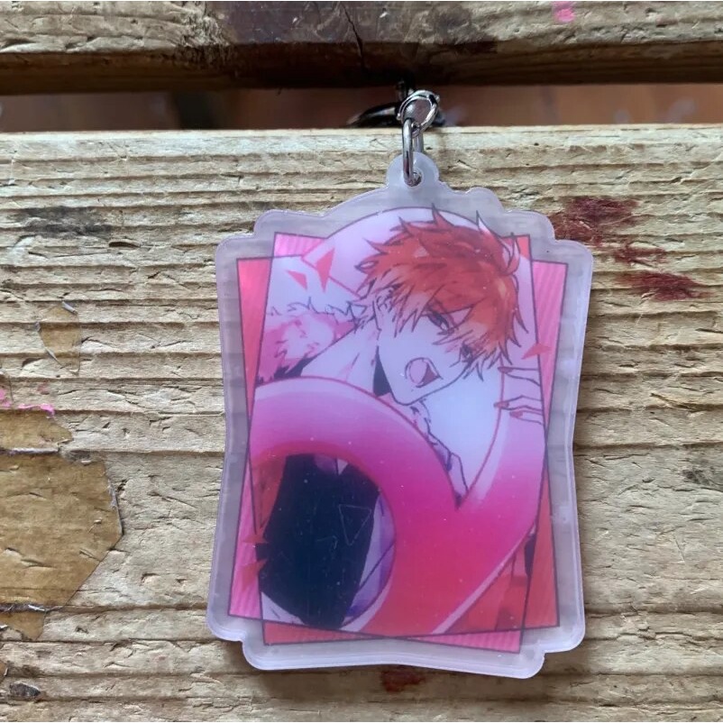 Móc khóa Anime Keychain obeyme?Mammon Lucifer Acrylic Keyring strap Phụ kiện trang trí túi xách Balo