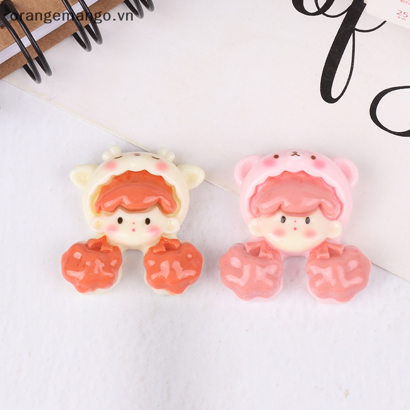 Orangemango Set 5 Kẹp Tóc Nhựa Hoạt Hình anime kuromi kawaii diy Trang Trí Điện Thoại Trẻ Em vn