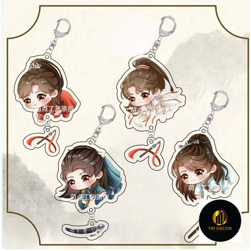 Móc khoá Mysterious Lotus Casebook Liên Hoa Lâu Anime Lý Tương Di Địch Phi Thanh Phụ Kiện Trang Trí Túi xách Balo