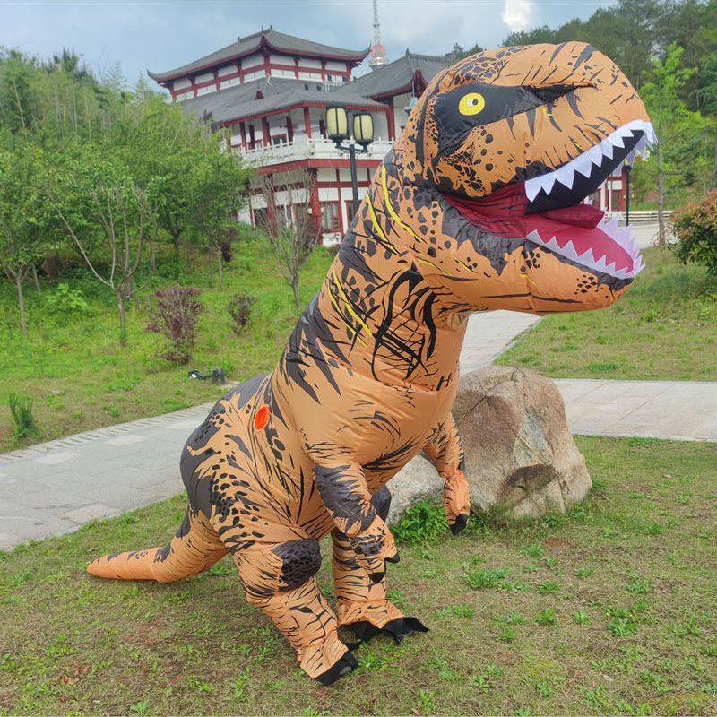 Tyrannosaurus Bộ Đồ Hóa Trang halloween Bơm Hơi Hình Khủng Long Vui Nhộn Cho Người Lớn Và Trẻ Em