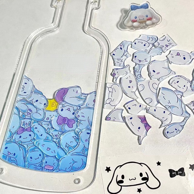 Bộ Đồ Chơi Xếp Hình 60 Mảnh diy Hình Bình Sữa sanrio Sáng Tạo