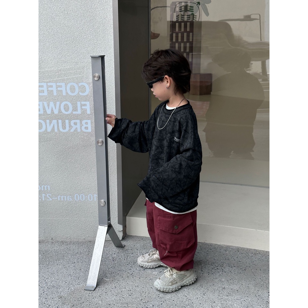 Quần kaki túi hộp cho bé trai QB644 size 90-140 nắp túi có cúc, thời trang trẻ em phong cách Hàn Quốc