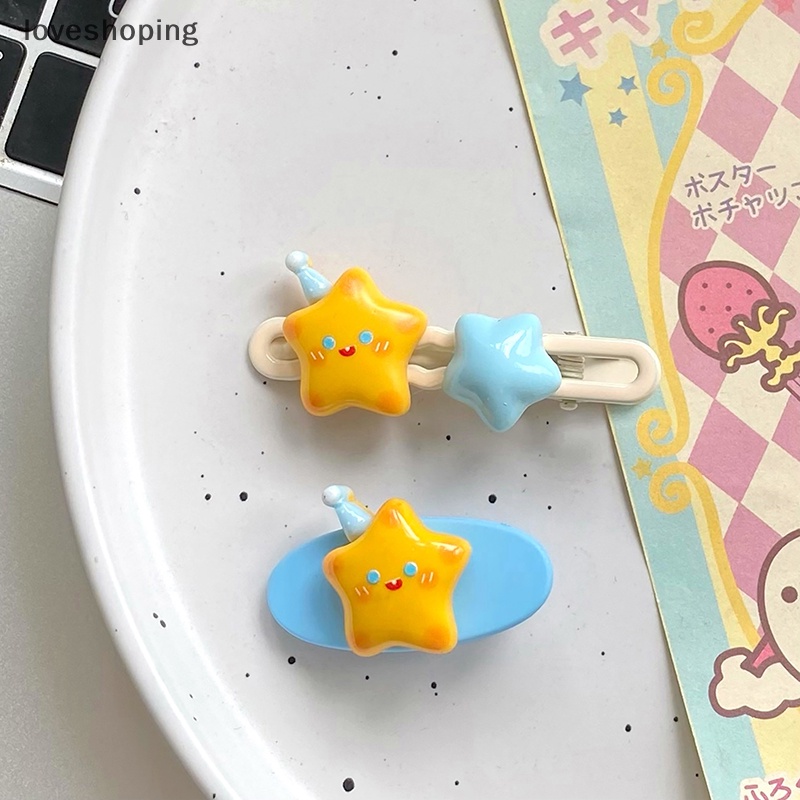 1 Kẹp Tóc Mái Hình Bán Nguyệt Ngôi Sao Dễ Thương Ngọt Ngào Cho Nữ