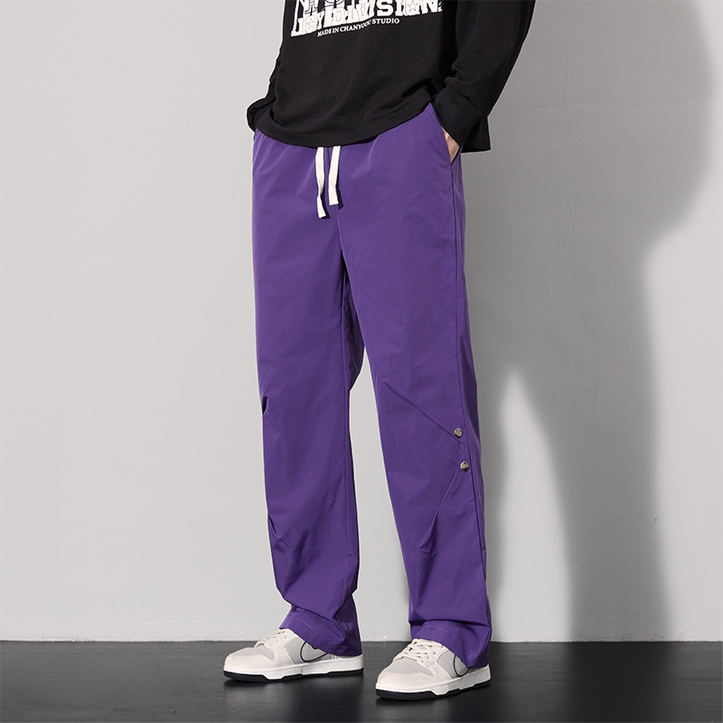 Quần Dài Lưng Cao Dáng Ôm Thời Trang Đường Phố Cá Tính Cho Nam