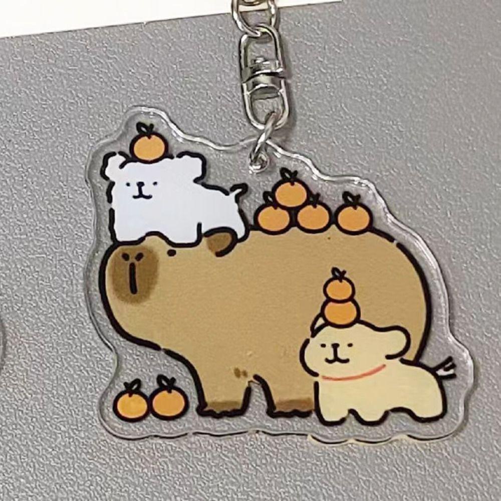 Móc Khóa Treo Túi Xách capibara capybara capybara capybara Vans 1 Bằng acrylic Họa Tiết Hoạt Hình Dễ Thương Sáng Tạo