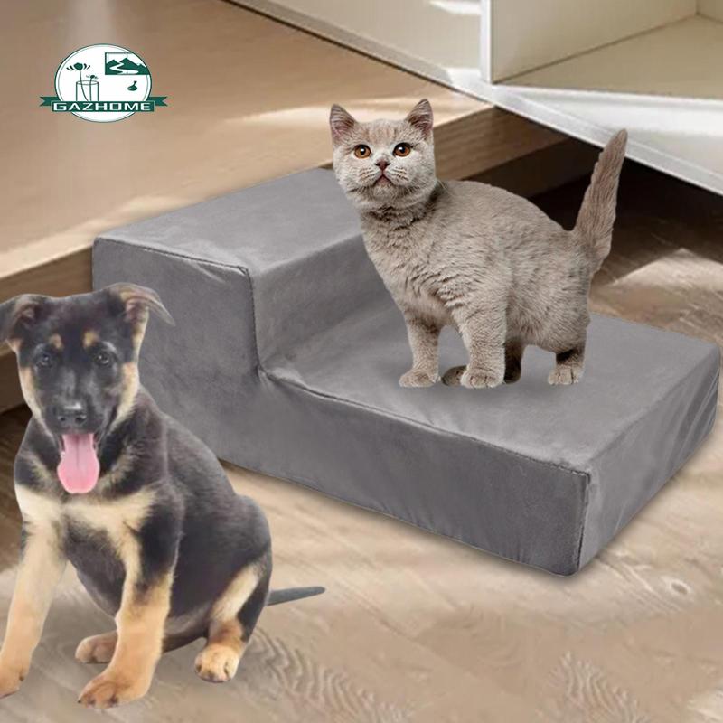 Bậc Thang 2 Bước Có Thể Tháo Rời Kèm Vỏ Bọc Bậc Thang Cho Thú Cưng