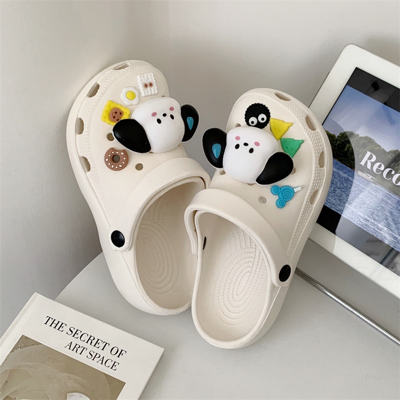 Dép quai ngang CLEMINE họa tiết chú chó dễ thương dành cho trẻ em