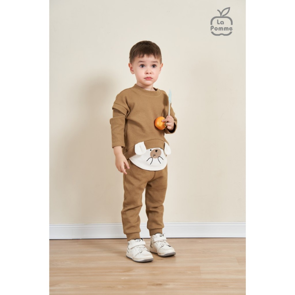 Bộ dài tay La Pomme Gấu tai vểnh