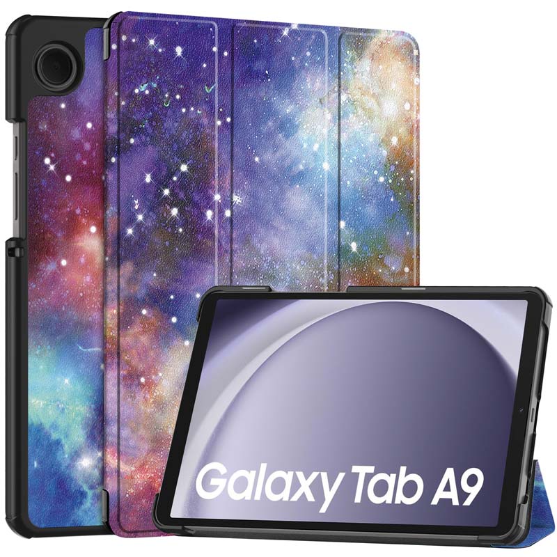 Pu Bao Da Máy Tính Bảng Sành Điệu Cho Samsung Galaxy Tab A9 SM-X115 X110 case Galaxytaba 9 8.7 inch cover Giá Đỡ