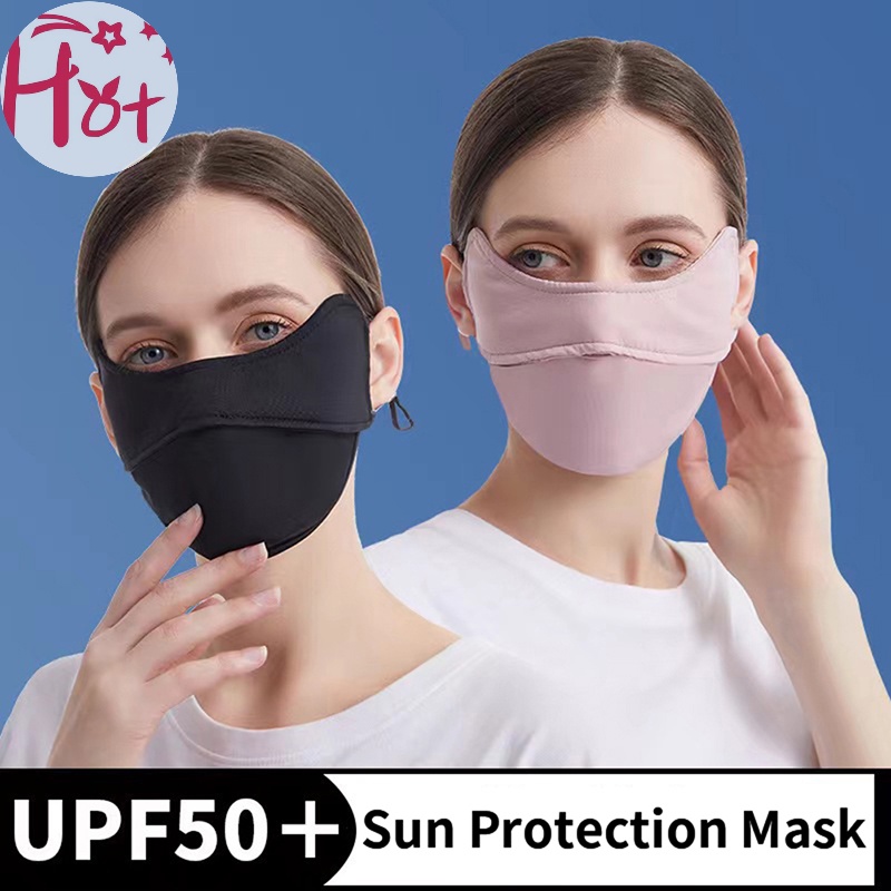 Jr Khăn Che Mặt Chống Tia uv Bằng Lụa Mát Thoáng Khí Phong Cách Thể Thao