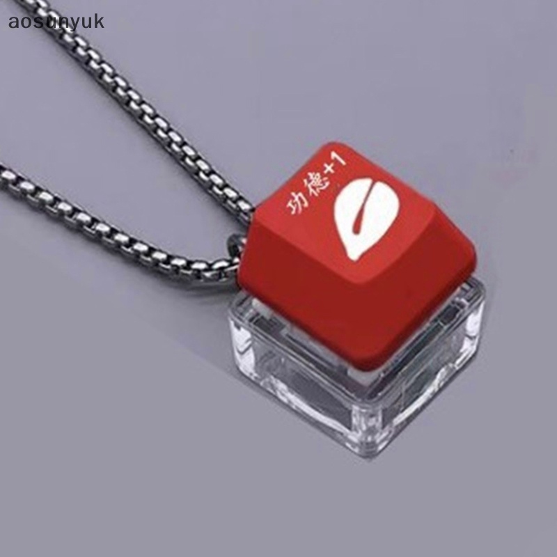Aosunyuk merit + 1 muyu deion Vòng cổ Đèn led Mặt Nút Bàn Phím Cơ Giảm Căng Thẳng