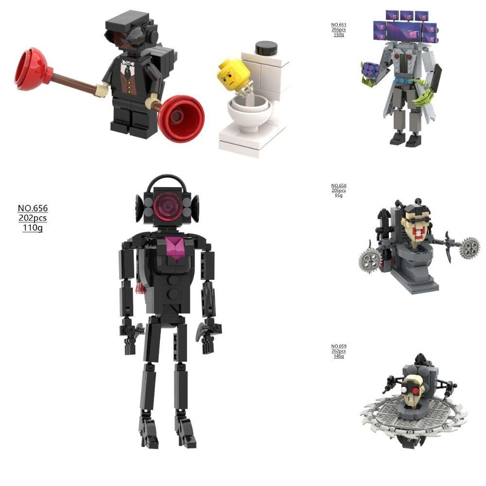 Pewany Bộ Đồ Chơi Mô Hình Người Đàn Ông Ngồi toilet skibidi Tháo Rời Siêu mới