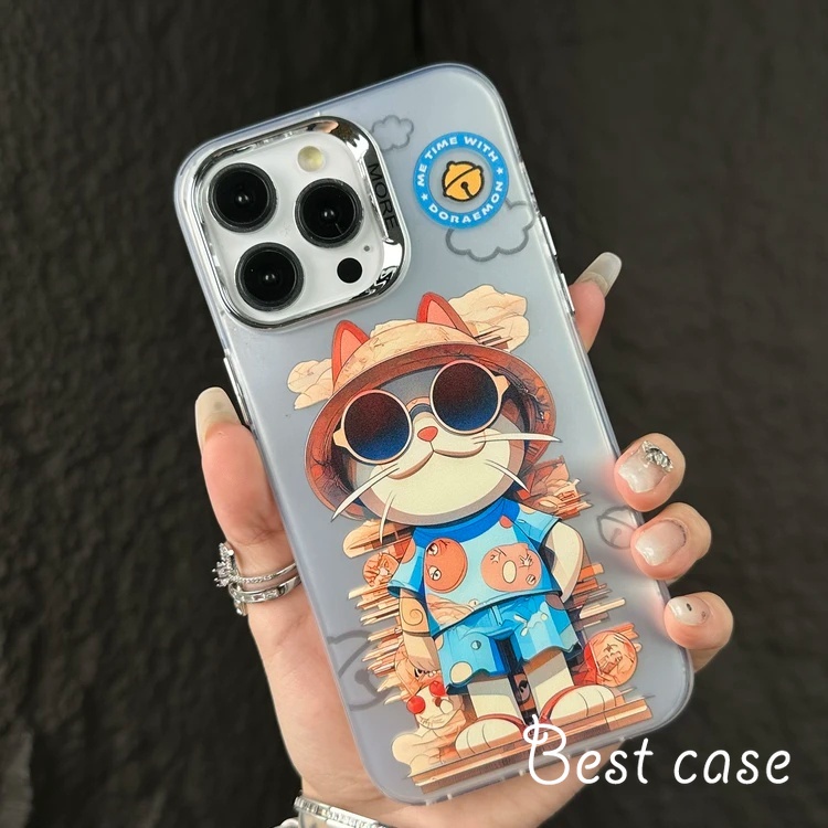 Ốp Điện Thoại Cứng In Hình Mèo Hoạt Hình Cho iphone 15 14 13 12 11 pro max