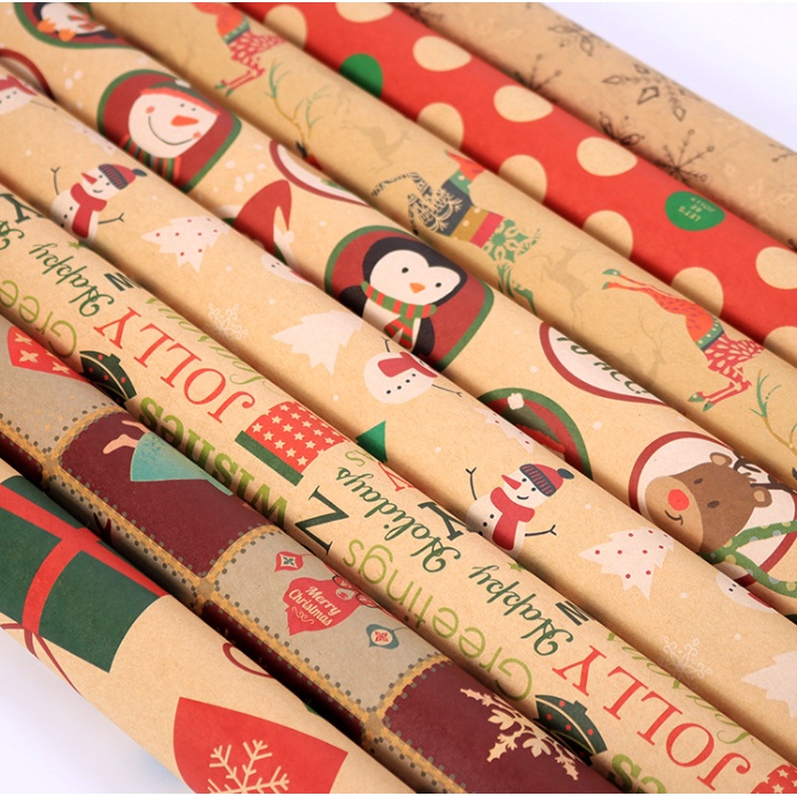 Giấy Gói Quà, Giấy Làm Thủ Công BST02 Trang Trí Noel Giáng Sinh
