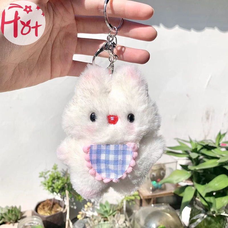 Jr Móc Khóa Hình Thỏ Nhồi Bông Đáng Yêu