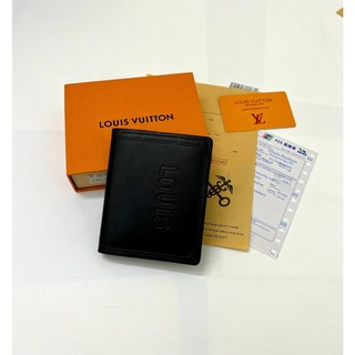 Ví đứng lv nam fullbox hộp + thẻ giấy , chất liệu da mềm mịn không bong tróc da