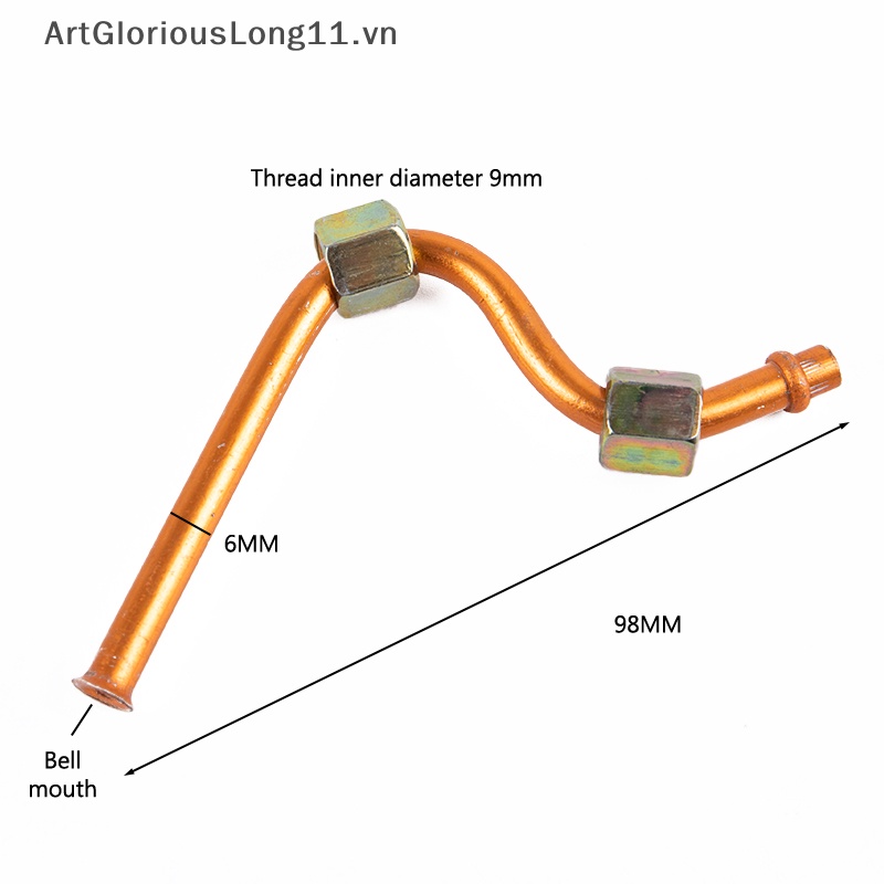 Ống Xả Khí Nén 9mm Bằng Nhôm Thay Thế Cho Máy Nén Khí artgloriouslong