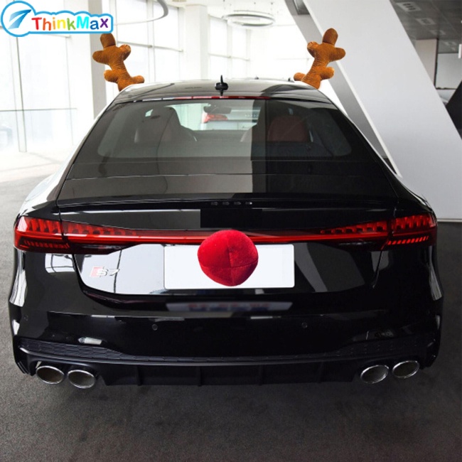 Tuần Lộc Giáng Sinh Mũi Đỏ Dễ Thương Trang Trí Xe Hơi Xe Tải suv van