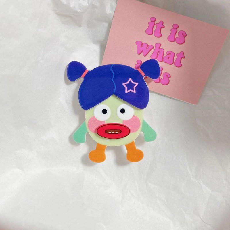 Kẹp Tóc Búp Bê Xấu Xí Dễ Thương Vui Nhộn Cho Bé Gái