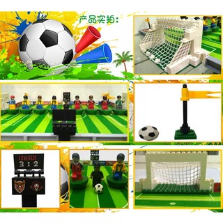World Cup Đồ Chơi Búp Bê Sân Vận Động Bóng Đá Lắp Ráp Khối Xây Dựng Mô Hình Thanh Xếp Hình Quà Tặng