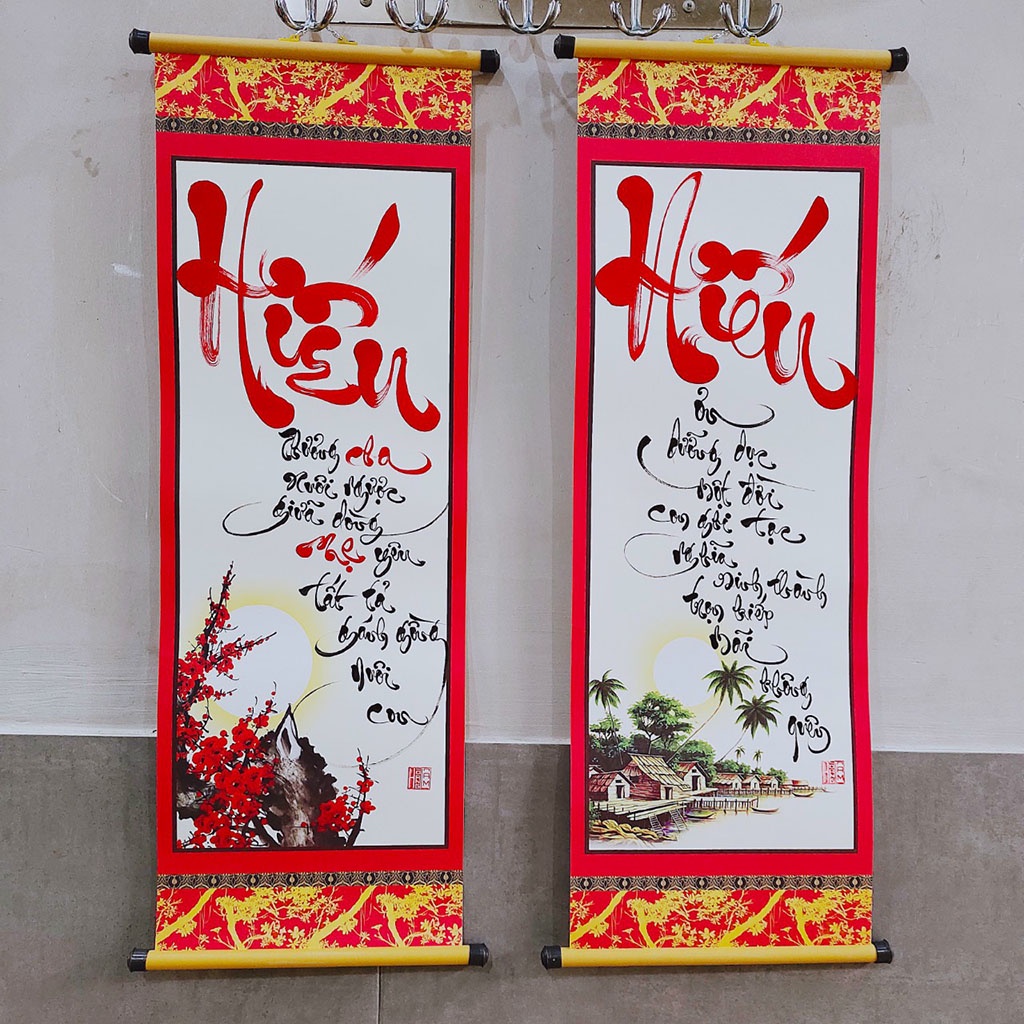 Quà tặng mẹ 20/10, 8.3, quà sinh nhật ý nghĩa - Tranh thư pháp Xưởng Sáo Hoàng Lâm Khung ảnh & vật trang trí tường