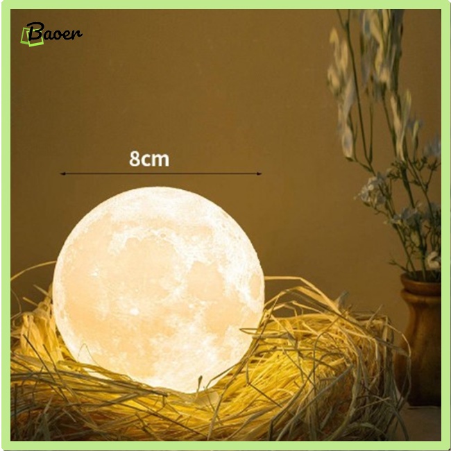 Đèn led Ngủ Để Bàn Hình Mặt Trăng Sáng Tạo 100% Chính Hãng Dùng Trang Trí Phòng Ngủ