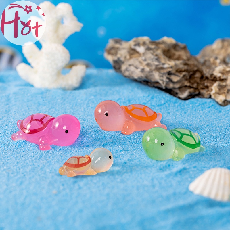 Jr Set 1 / 5 Tượng Rùa mini Dạ Quang Trang Trí Nội Thất Xe Ô Tô vn