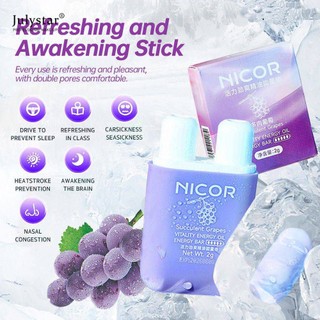 Hộp thảo dược làm sạch mũi Thiết yếu Thanh hít năng lượng đôi lỗ cung cấp năng lượng cho sinh viên và người lái xe JULYSTAR