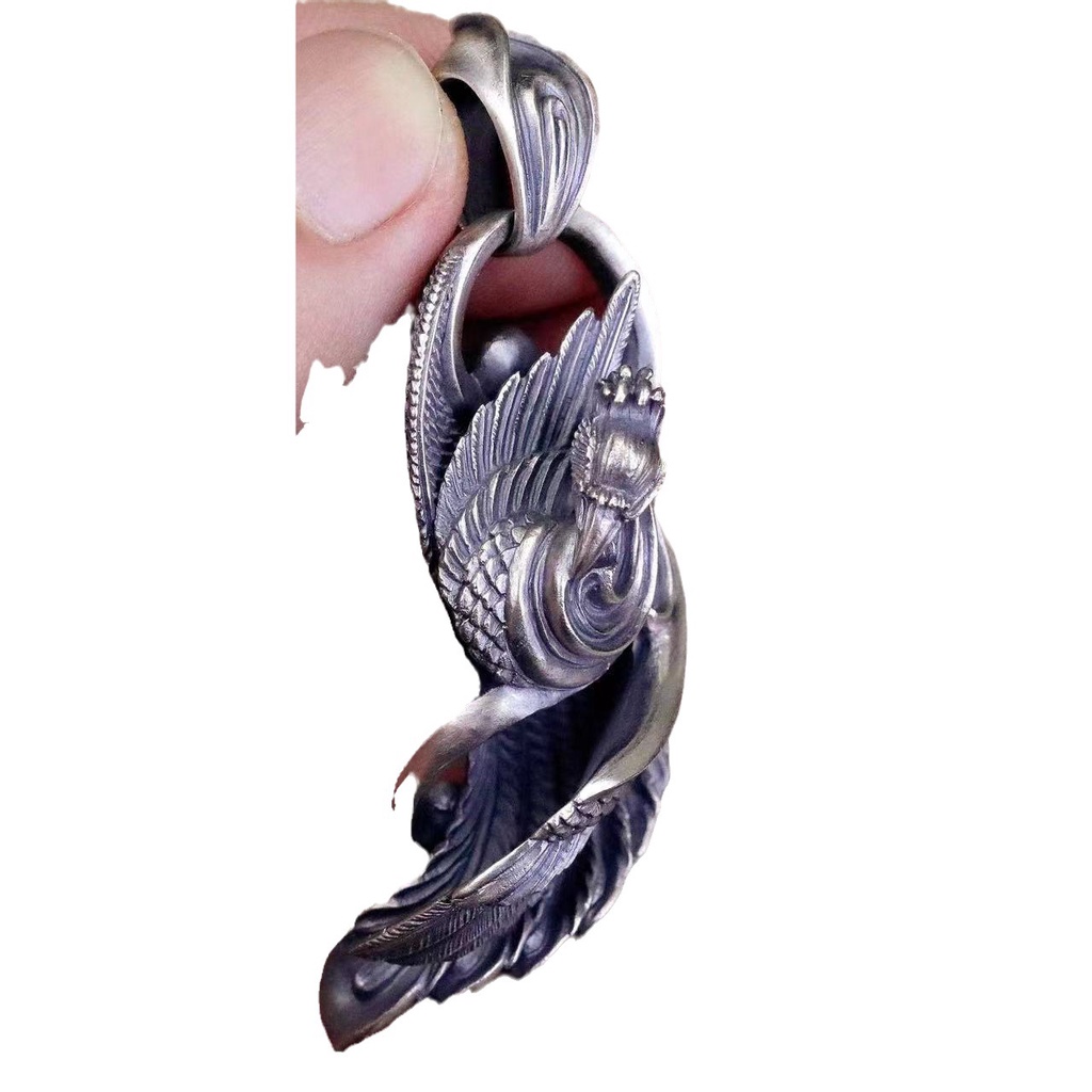 Dây Chuyền Mặt Lông Vũ Phượng Hoàng handmade Thời Trang Mới