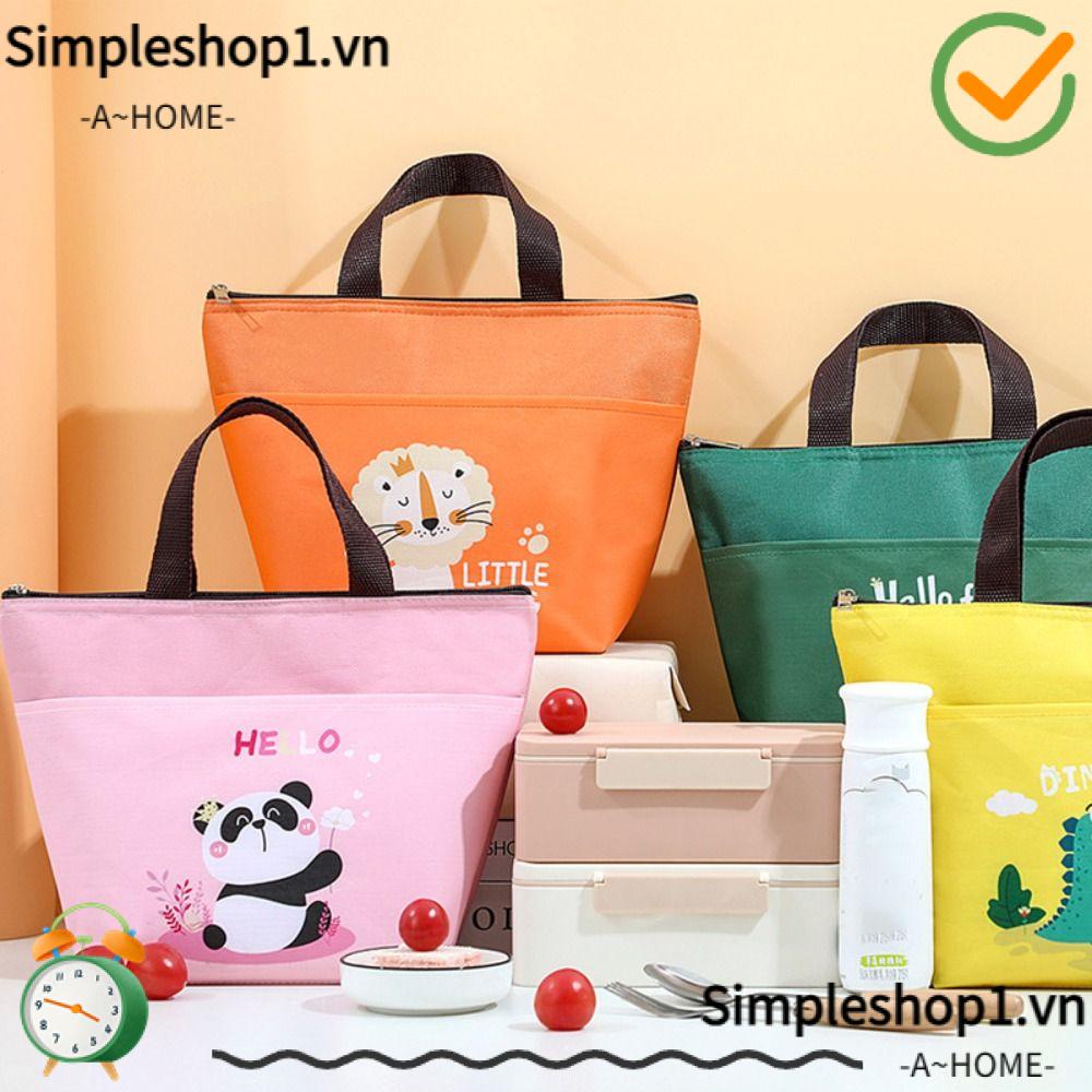 1 Túi Cách Nhiệt Đựng Hộp Cơm Trưa Họa Tiết Hoạt Hình Dễ Thương
