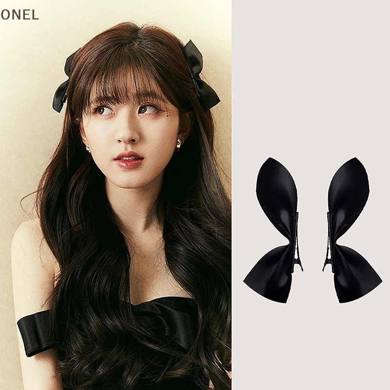 Onel Kẹp Tóc Hình Nơ Lớn Màu Trơn Dành Cho Nữ vn