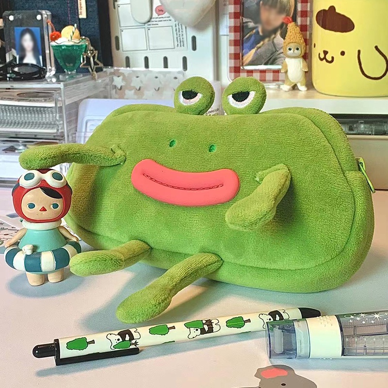 Ốp Điện Thoại Hình Ếch Hoạt Hình Dễ Thương Cho Học Sinh