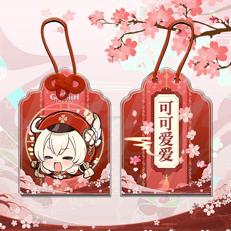 Genshin Móc Khóa Bùa Hộ Mệnh hutao raiden shogun