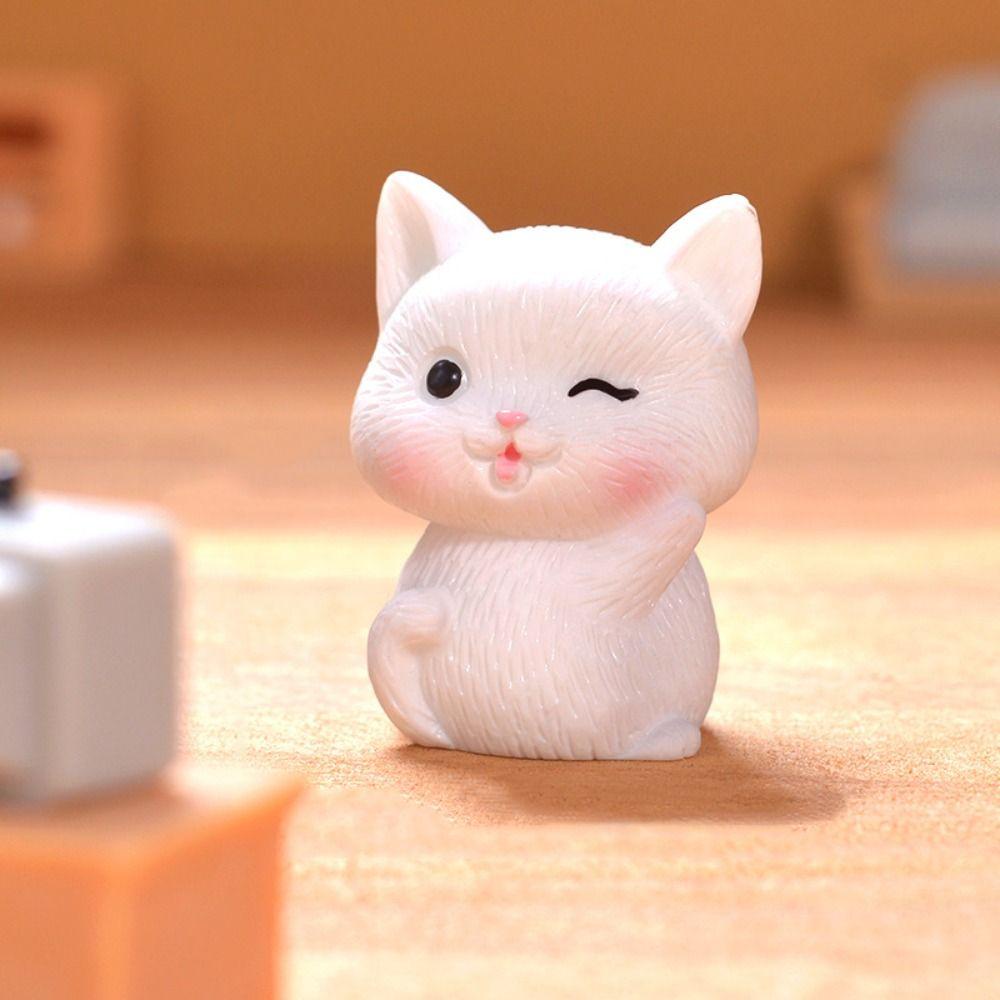 Mô hình MMULCK kiểu mèo con hoạt hình mini trang trí tiểu cảnh DIY