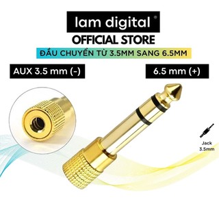 Đầu jack chuyển 3.5mm sang 6.5mm i đầu jack chuyển 6.5mm sang 3.5mm