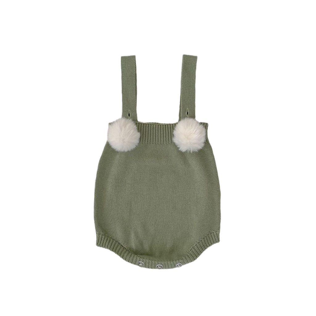 Onesie Áo Liền Quần Hai Dây Màu Trơn Thời Trang Dành Cho Bé Gái Sơ Sinh 0887