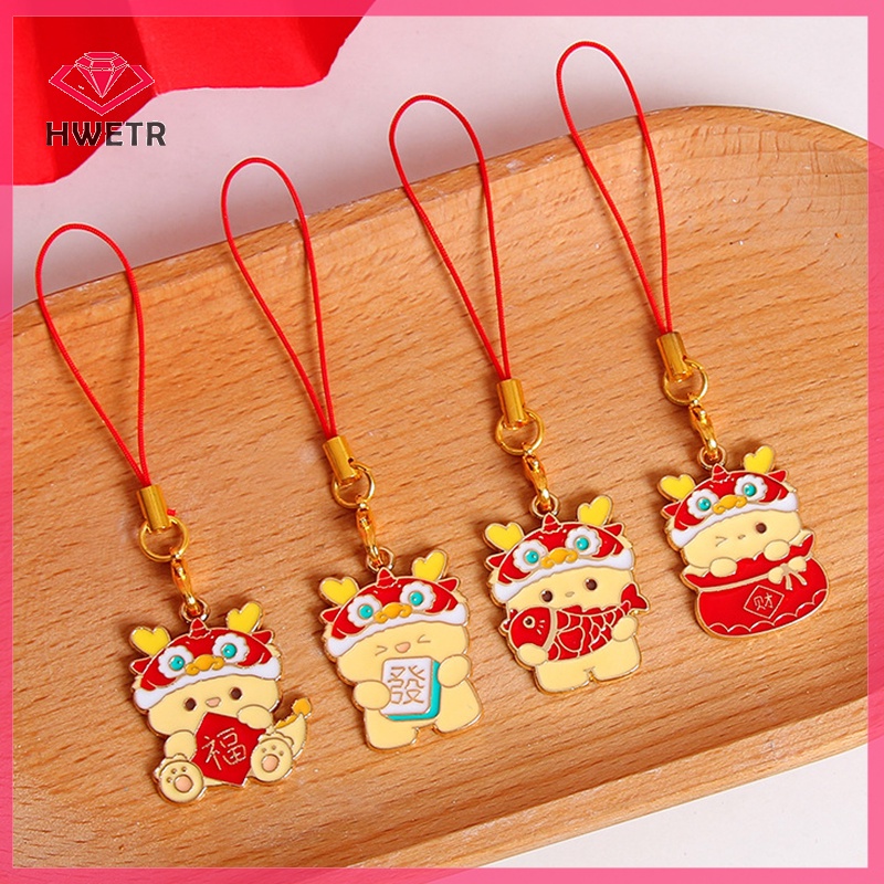 Móc Khóa Điện Thoại Bằng Hợp Kim Hình Rồng Dễ Thương 2024 Mới