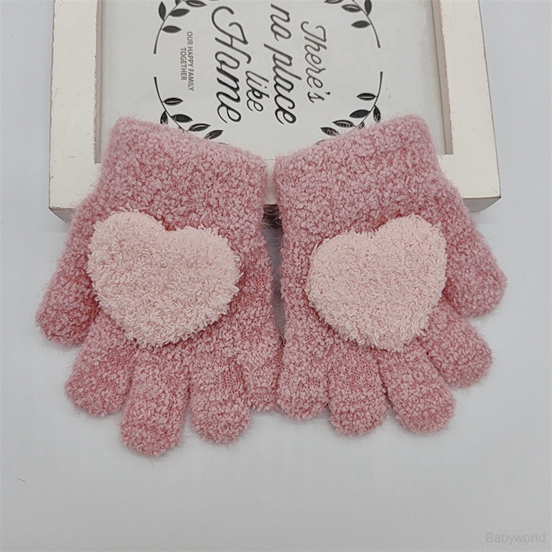 Găng Tay Lông Nhung Dày Dặn Ấm Áp Dễ Thương Xinh Xắn Cho Bé