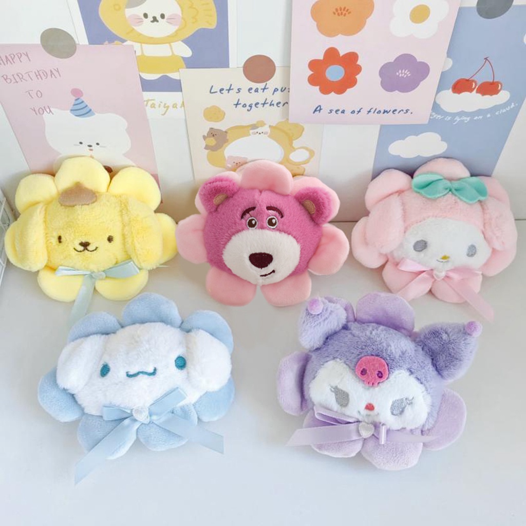 Búp Bê Nhồi Bông Hình Chú Chó sanrio kuromi 12cm Dễ Thương