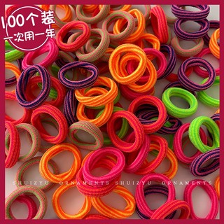 Set 100 Dây Buộc Tóc Co Giãn Tốt Dành Cho Nữ
