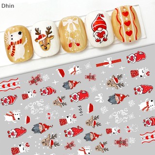 Miếng dán móng tay 3d chủ đề giáng sinh dễ thương