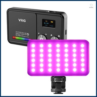 VRIG Portable RGB Fill Light On-camera LED Video Light Photography Lamp for Studio Lighting