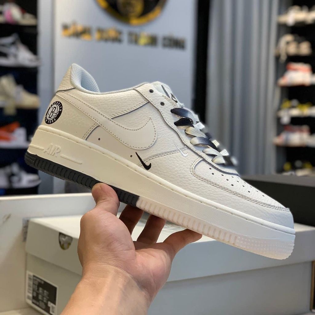 Giày thể thao_AF1 Âm Dương bản phối dây siêu đẹp, Giày Air Force 1 Âm Dương nam nữ full