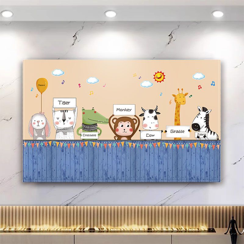 Mẫu mới Nắp Tv cao cấp hiện đại 55inch 65inch Tv Nắp che bụi để bàn Treo màn hình cong Tv Nắp che bụi đa năng