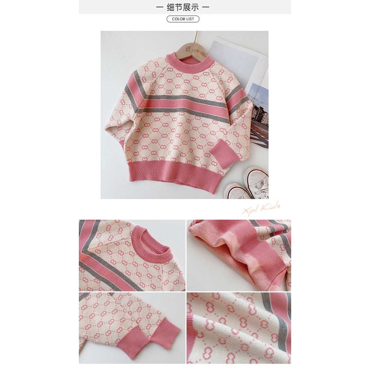 Áo sweater Phong Cách Hàn Nhật Mới Thời Trang Mùa Thu 2023 Cho Bé Gái