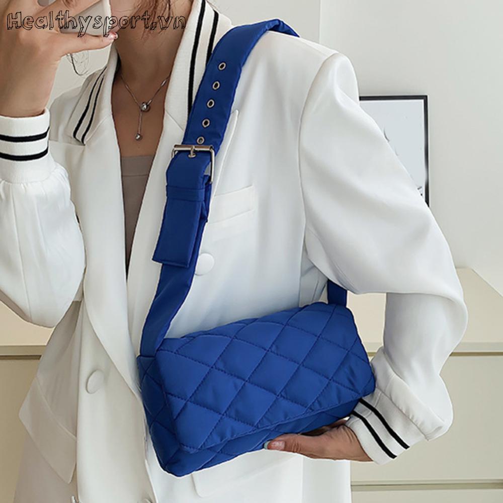 Túi Xách Nữ Đeo Vai Bằng Nylon Họa Tiết Thêu Thời Trang