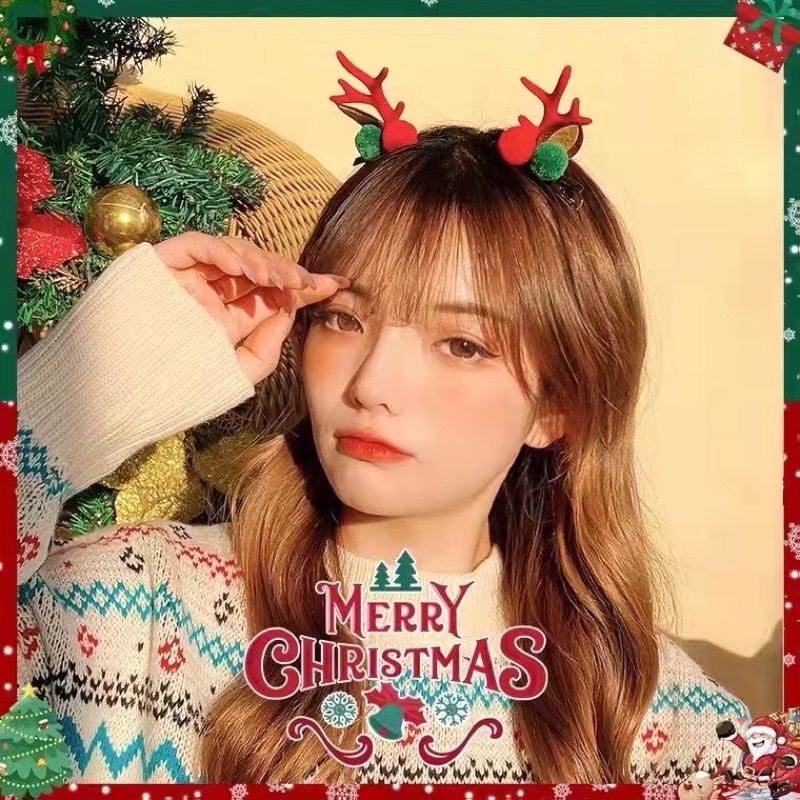 🦌 Cài tóc, kẹp tóc Chủ đề Tuần Lộc Noel Giáng Sinh siêu cute unisex