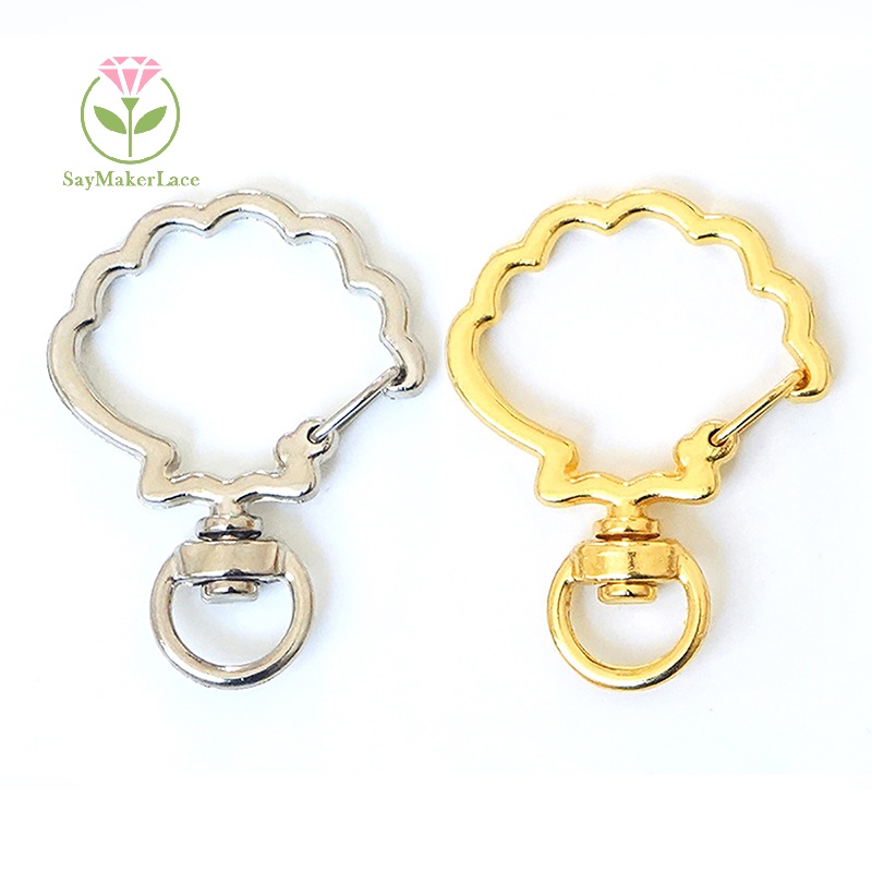 Set 10 móc khóa SayMakerLace hình tôm hùm/ mèo/ trăng/ sao dễ thương 8mm diy