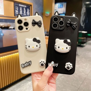 Ốp Lưng Cho Samsung Galaxy A06 A16 A34 A54 A23 A14 A52S A12 A22 A03S A02S A32 A72 M15 M35 M55 M12 M32 M22 A21S A11 A31 A71 A51 A70 A10S A20S A30S A50S Ốp Điện Thoại Cho 3D Stereo Tai Nhật Bản Phim hoạt hình mèo con dễ thương